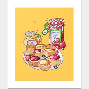 Cute scones Posters and Art